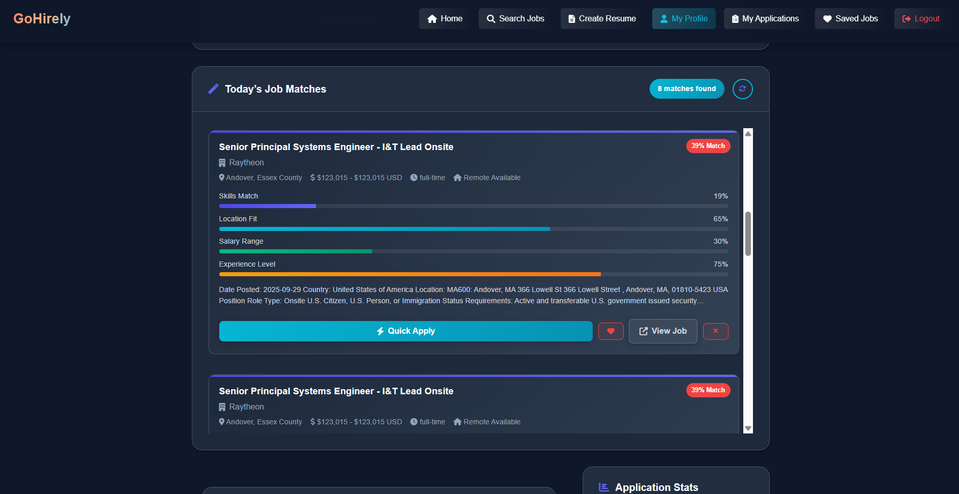 GoHirely - Smart Job Search Platform screenshot
