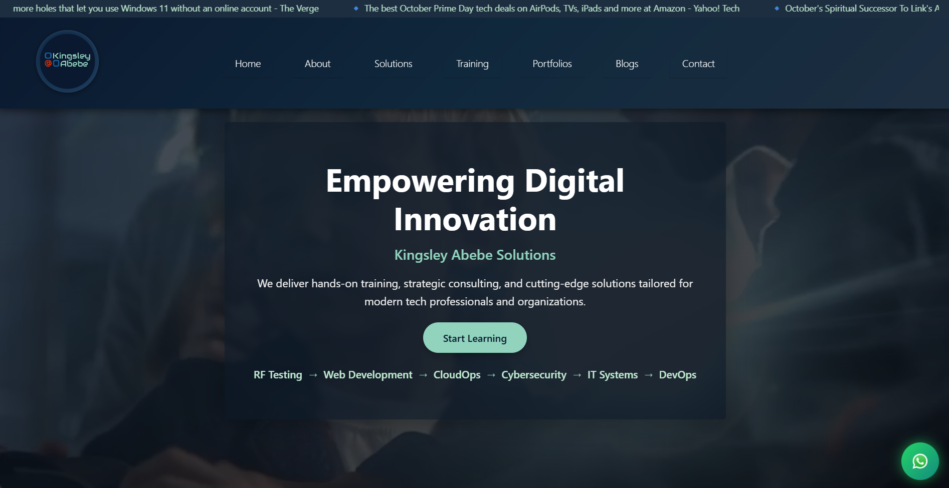 Kingsley Abebe - Professional Portfolio